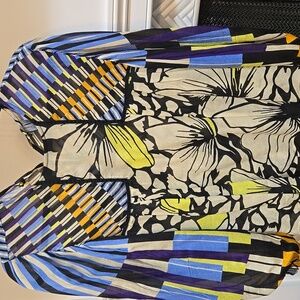 Blink London Multicolor Patterned Women Shirt Size PXS.